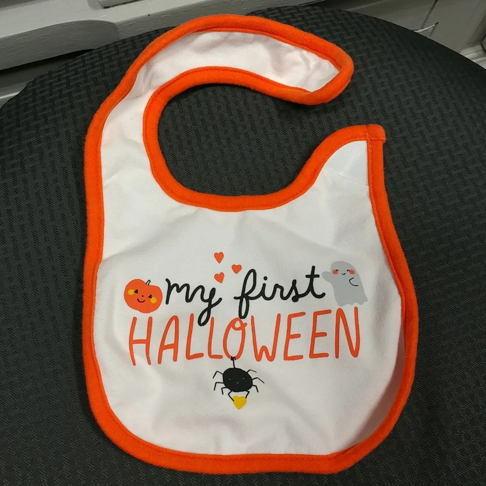 Carter's My First Halloween Baby Bib 100% Cotton